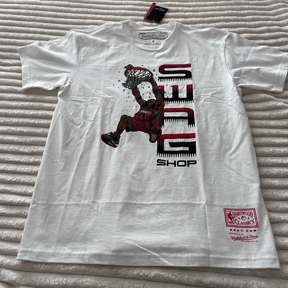 MEN'S NBA ATLANTA HAWKS SWAG SHOP T-SHIRT-MEDIUM-MITCHELL & NESS-NWT!